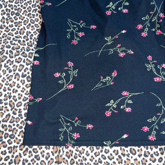 Vintage Floral Print 90s Aesthetic Mini Dress Great American Sportswear Co Large - Picture 4 of 6